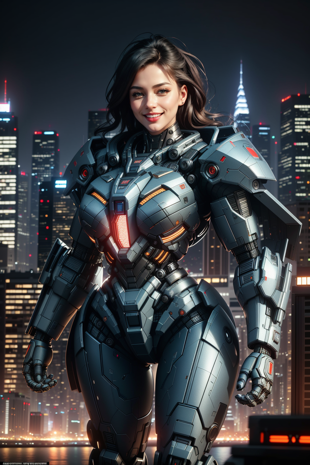 05739-2288129575-((Masterpiece, best quality,edgQuality)),smiling,excited,_edgMecha, a ((giant woman)) in robot suit standing in front of a city.png